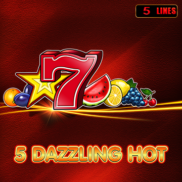 Slots logo of 5 Dazzling Hot from Amusnet at Spinanga