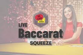 Baccarat Squeeze logo – Live Shows by Evolution at Spinanga